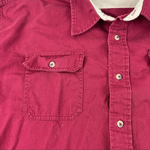 Wrangler Button Up Shirt Mens 3XL Red Pockets Long Sleeve - Picture 9 of 9